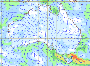 Forecast Chart of Australian Winds